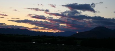 Sunset over Picabo