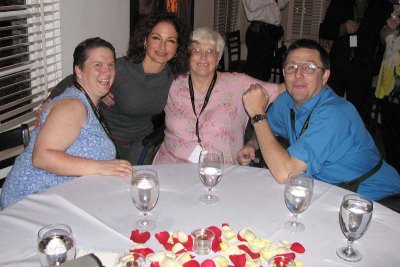 Gloria with Kathleen, Caroline & Richard Heather