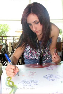 Brittany finally gets a pen