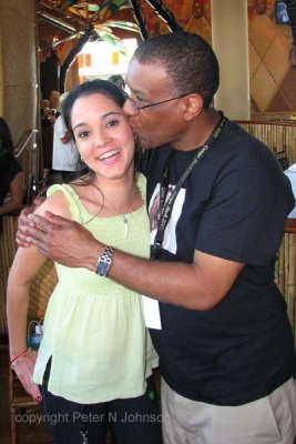 Mayumi gets a kiss from Fred!