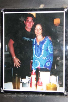 Photo on wall of Mark and Gloria