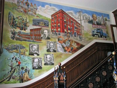 National Transit Building Mural - Left