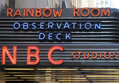 NBC sign on the G.E. Building