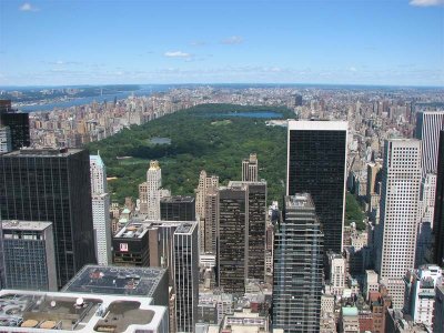 View North from the Top of the Rock