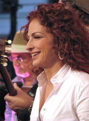 Gloria with Teddy in the background