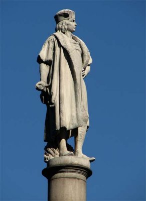 Christopher Columbus overlooking Columbus Circle