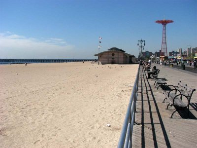 Coney Island Beach looking West