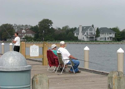 Fishing at the docks