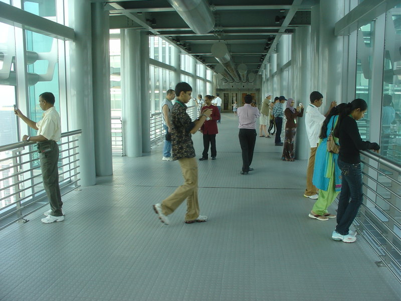 Kuala Lumpur Petronas Towers skywalk view