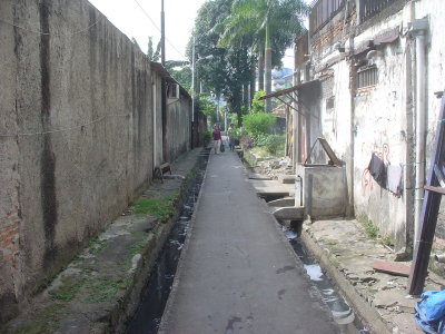 Jakarta alley off Jalan Jaksa