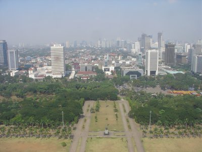 Jakarta Monas looking south