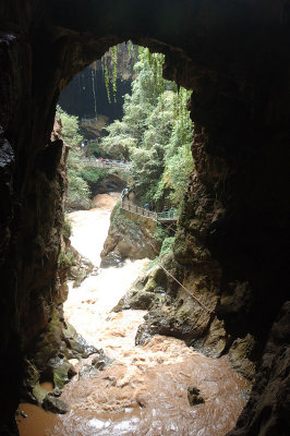 Water Flowing into The Cave