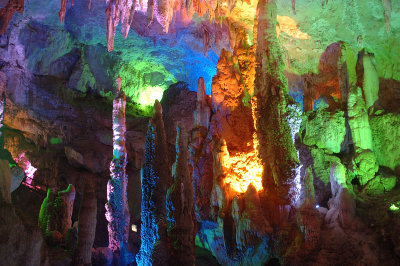 Lighted Subterranean Stone Forest
