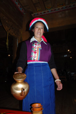 Tibetan Woman in Traditional Dress