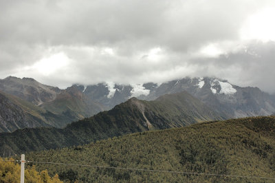 Cloud Covered Baima Snow Mountain