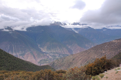 Mountains and Valley Before Sunrise