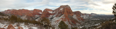 Panaroma of Mountains and Valleys