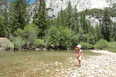 Emma on the Bank of Kings River