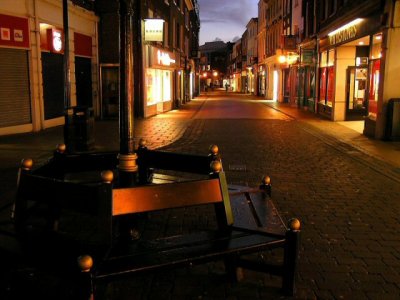 King's Lynn towncentre in winter evening
