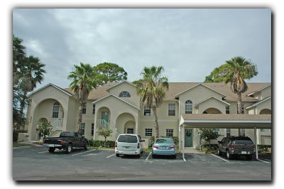 The front of the Condo