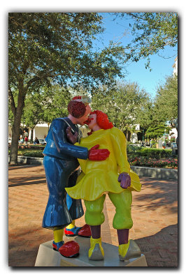 Part of the Sarasota clown display.