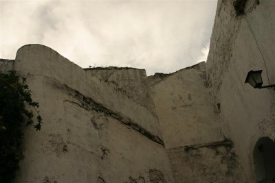 muro de pedra branca