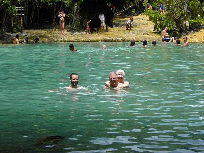 Cooling off in the Emerald Pond at Khao Nor Chuchi