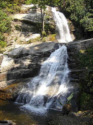 The Mae Pan waterfall on Doi Inthanon