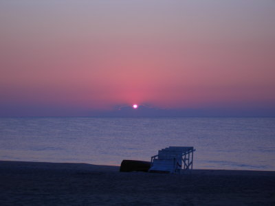 Lifeguard Stand at Sunrise 3 Sea Girt-NJ 2006.JPG