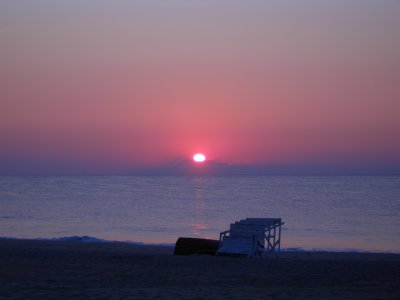 Lifeguard Stand at Sunrise 6 Sea Girt-NJ 2006.JPG