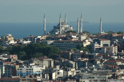 Blue Mosque from Galata Tower