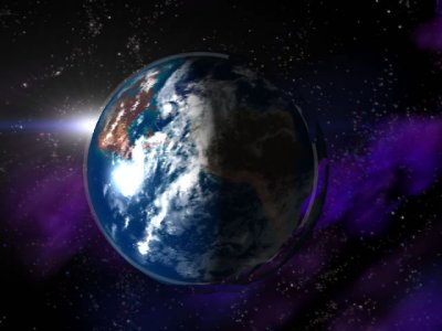 earth with atmosphere