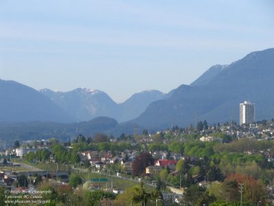North Shore Mountains from East Vancouver
