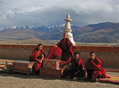 Ganze monastery roof