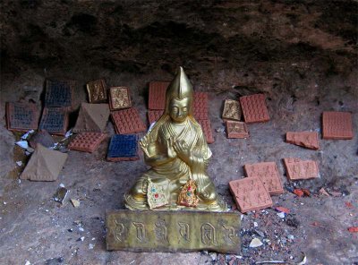 Statue in cave