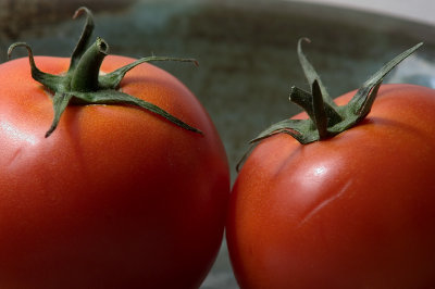 Two tomatoes