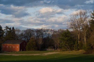 Barn in the evening