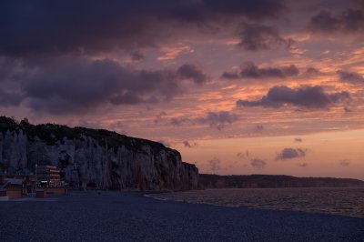 Cliffs at sunset