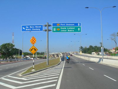 cycling to Port Dickson