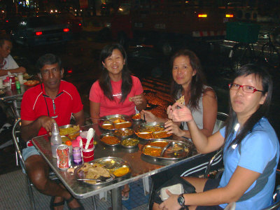 vegetarian dinner in Kuantan