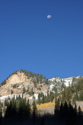 Moon over Peaks (near the pass)