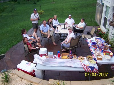 Family and friends on the Fourth.