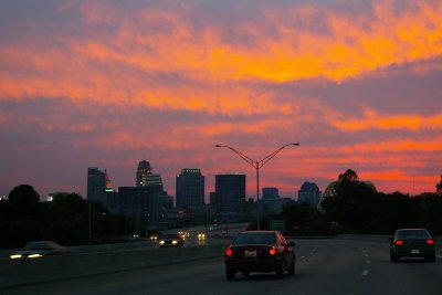 Sunset from I-471 N, 07/23/2007