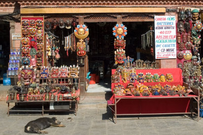 Souvenir shop at Swayambhunath (aka the Monkey Temple)