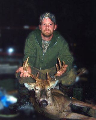 Ross Reynolds took this nice 10 pointer on opening day, October 1, 2007. Madison County, Indiana