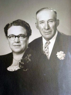 Grampa Ellinghuysen & Edna Wedding Photo