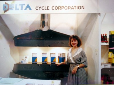 Margaret at Interbike trade show