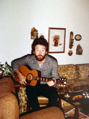 Martin playing guitar ca 1980s