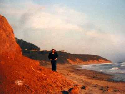 Martin finishing the Skyline to the Sea trail at Wadell Beach on Hwy 1