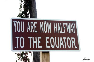 halfway to equator